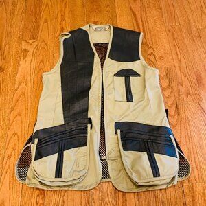 Vintage Bob Allen Canvas Shooting Hunting Fishing Vest Adult Medium